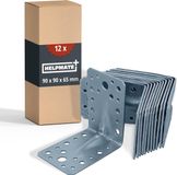HELPMATE – Hoekverbinder met flens 90x90x65 mm – 12 stuks