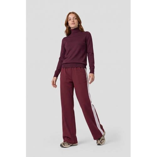 Anytime Bordeaux Red Turtleneck Sweater