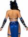 Leg Avenue Sexy Blue Ninja Kostuum Dames, M (Zwart blauw)