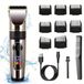 StarTech Elektrische haarsnijmachine - Baardtrimmer - Oplaadbaar - USB-C - 160 minuten gebruiksduur - LCD-display - Roestvrijstalen mes - Waterdicht - Zilver