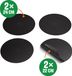 Cook and Pan Cook & Pan 4x Inductie Beschermer Rond Zwart