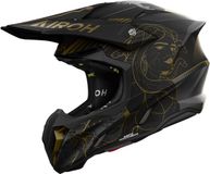 Airoh Twist 3 Titan Mat Casque Tout-terrain - Noir/Or - Taille XL
