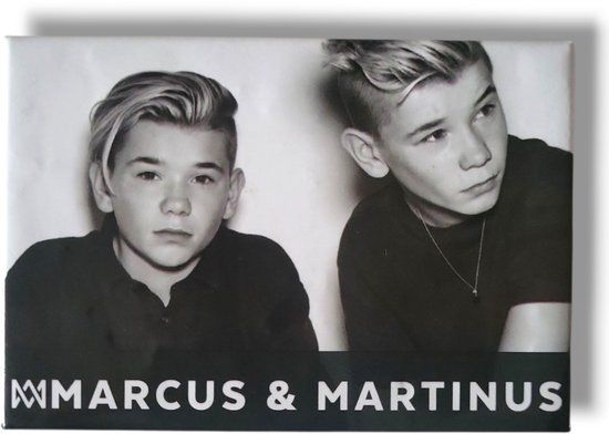 Marcus & Martinus Koelkastmagneet Black & White - 78 x 55 mm