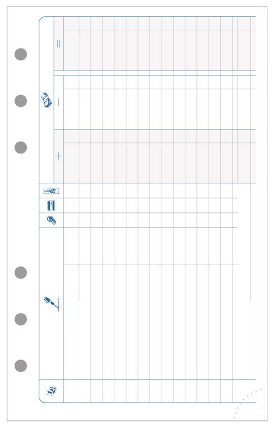 EXACOMPTA Agenda-vulling Exatime 17, 2026, A6, Ringband, 7 dagen - 1 pagina, Frans