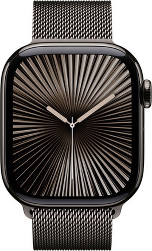 Apple Watch Series 10 46mm Slate Titanium - Slate Milanese Band (S/M)