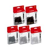 Canon PGI-29 5-pack Inktcartridge Origineel Donkergrijs, Grijs, Licht Grijs, Mat Zwart, Foto Zwart