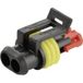 TE Connectivity 0-282080-1 Female behuizing (kabel) AMP-Superseal 1.5mm Series Totaal aantal polen: 2 Rastermaat: 6 mm Inhoud: 1 stuk(s)