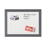 Bi-Office Kamashi whiteboard, MDF frame gelakt staal, 90 x 60 cm groot, 45 mm dik, antraciet/wit