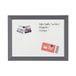 Bi-Office Kamashi whiteboard, MDF frame gelakt staal, 90 x 60 cm groot, 45 mm dik, antraciet/wit