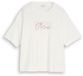 Tom Tailor - T-shirt met opschrift - Maat S - Whisper White