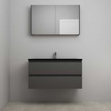 On-Line Badkamermeubelset - 100 cm - Mat Antraciet