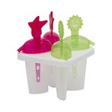 Snips IJslolly-vormen, set van 4, bodem met rietje, Made in Italy