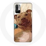 Xiaomi Case voor Xiaomi Poco M3 Pro Amerikaanse Pit Bull Terrier Bruin Case