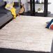 Safavieh Bohemian Indoor Hand Tufted Abstract Collection, ABT340, in Ivory / Charcoal, 60 X 91 cm
