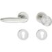 Häfele Garniture de béquille LDH 2190 acier inoxydable mat, garniture interchangeable gauche