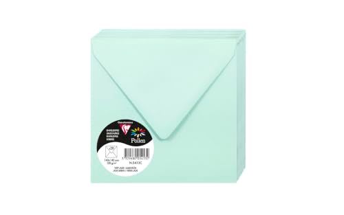Clairefontaine 5413C - Pakket van 20 Gegomde Enveloppen Vierkant 14x14cm