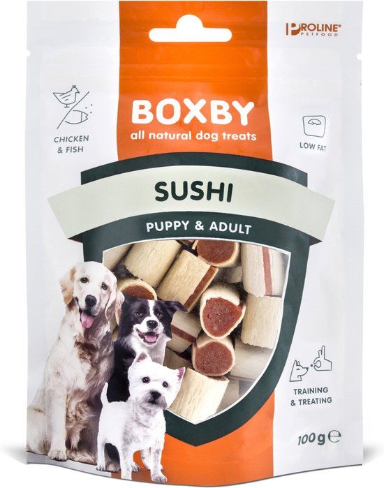 Boxby Original Sushi - Hondensnack - 1 zak