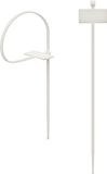 Hama 00221003 Kabelbinder mit Beschriftungsfeld, 98 mm, Natur, 25 Stück