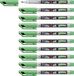 STABILO Write-4-all Permanent Marker, Medium Tip, Green, Pack of 10