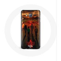 Maniacase Hoesje voor Samsung Galaxy Grand Prime Stranger Things Seizoen 4 Poster Art New Theory Crew