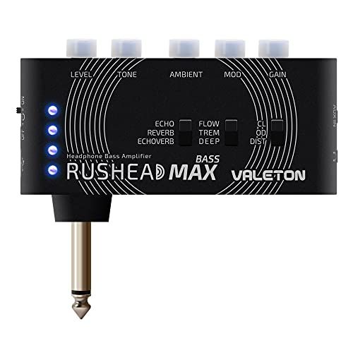 Valeton Rushead Max Bass Hoofdtelefoon Versterker Multi Effecten USB Opladen