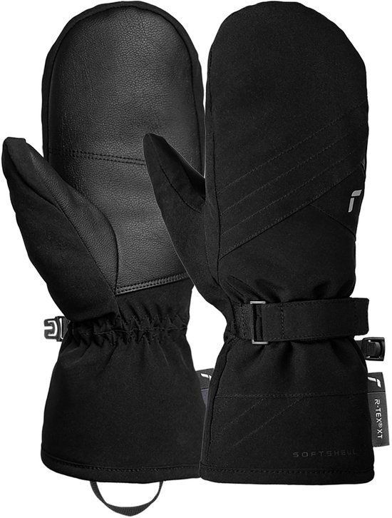 Reusch Alena R-Tex XT Mitten Dames Ski Wanten Zilverkleurig, Zwart