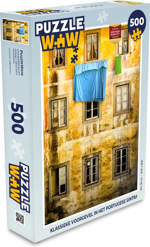 MuchoWow Puzzel Klassieke voorgevel in het Portugese Sintra - Legpuzzel - Puzzel 500 stukjes