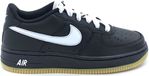 Nike Air Force 1 Sneakers Maat 38.5 Leer Zwart Wit Unisex Volwassenen
