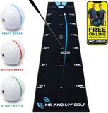 Me And My Golf Breaking Ball Putting Mat Zwart