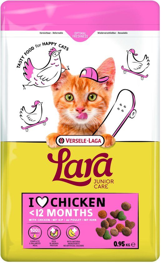 Versele-Laga Lara Junior Care Kip - Kattenvoer - 1.9 kg