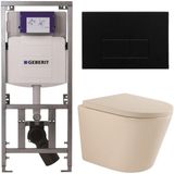 Geberit QeramiQ Dely Toiletset - Mat Zwart