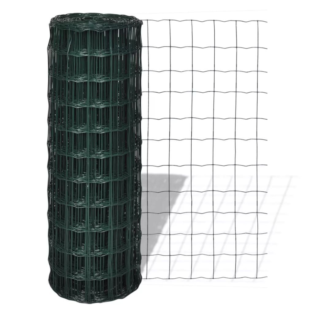 vidaXL Euro gaas 25 x 0.8 m / maaswijdte 100 mm groen