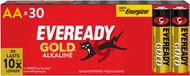 Energizer Eveready Gold - Piles - AA (LR6) - Alcaline - 30 pièces