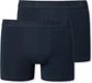 Schiesser 2 PACK Jongens Shorts Nachtblauw Effen 95% Katoen 5% Elastaan Maat 176
