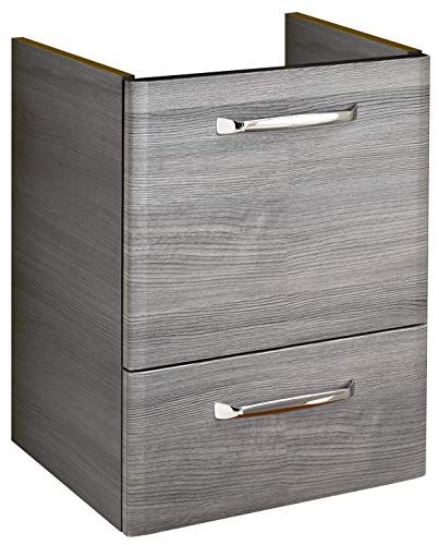 PELIPAL Wastafelonderkast, grafiet structuur dwars replica, 35x40x52 cm