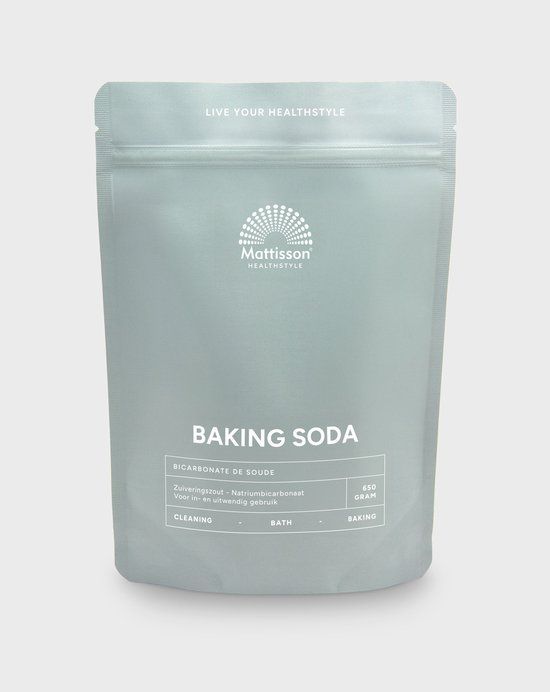 Mattisson HealthStyle Mattisson Baking Soda - Zuiveringszout Natriumbicarbonaat - Vegan - 650g