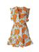 Pineapples Don't Have Sleeves Pepa Papaya Jurk Wit
