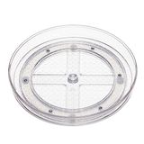Amazon Basics Lazy Susan Organizer, draaibaar dienblad, transparant, 22,9 cm, 2 stuks