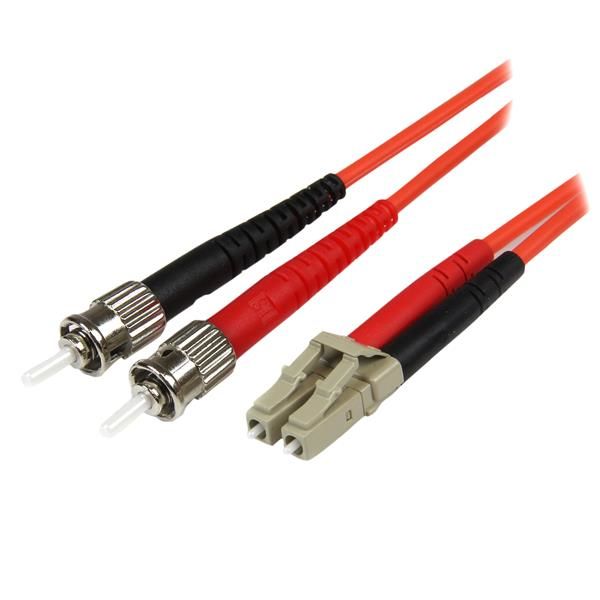 StarTech.com 1 m multimode 50/125 duplex glasvezelpatchkabel LC naar ST