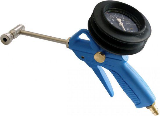 Alligator Luchtpistool - Blauw - Aluminium - Met Manometer & Ontluchter