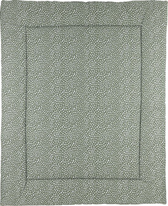 Meyco Cheetah/Uni boxkleed - 80x100cm - Forest green groen