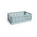 HAY Colour Crate L 34,5x53 cm bleu poussiéreux