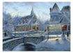 Sneeuwstad puzzle 1000 pièces - Puzzle pour adultes - 70 x 50 cm - Ville romantique