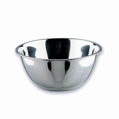 LACOR - 14046 Garinox conische kom, eetkom, slakom, voedselcontainer, roestvrij staal, 45 cm, inhoud: 17,4 l