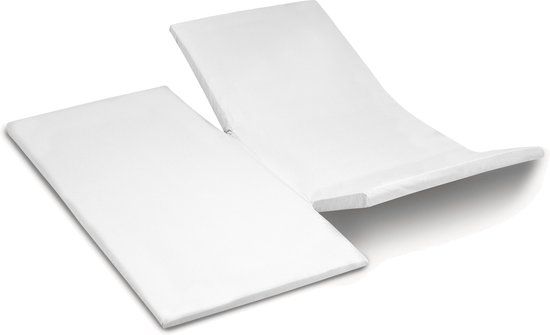 Cinderella Sunday Topper Hoeslaken - Satijn - 180x210 cm - Wit