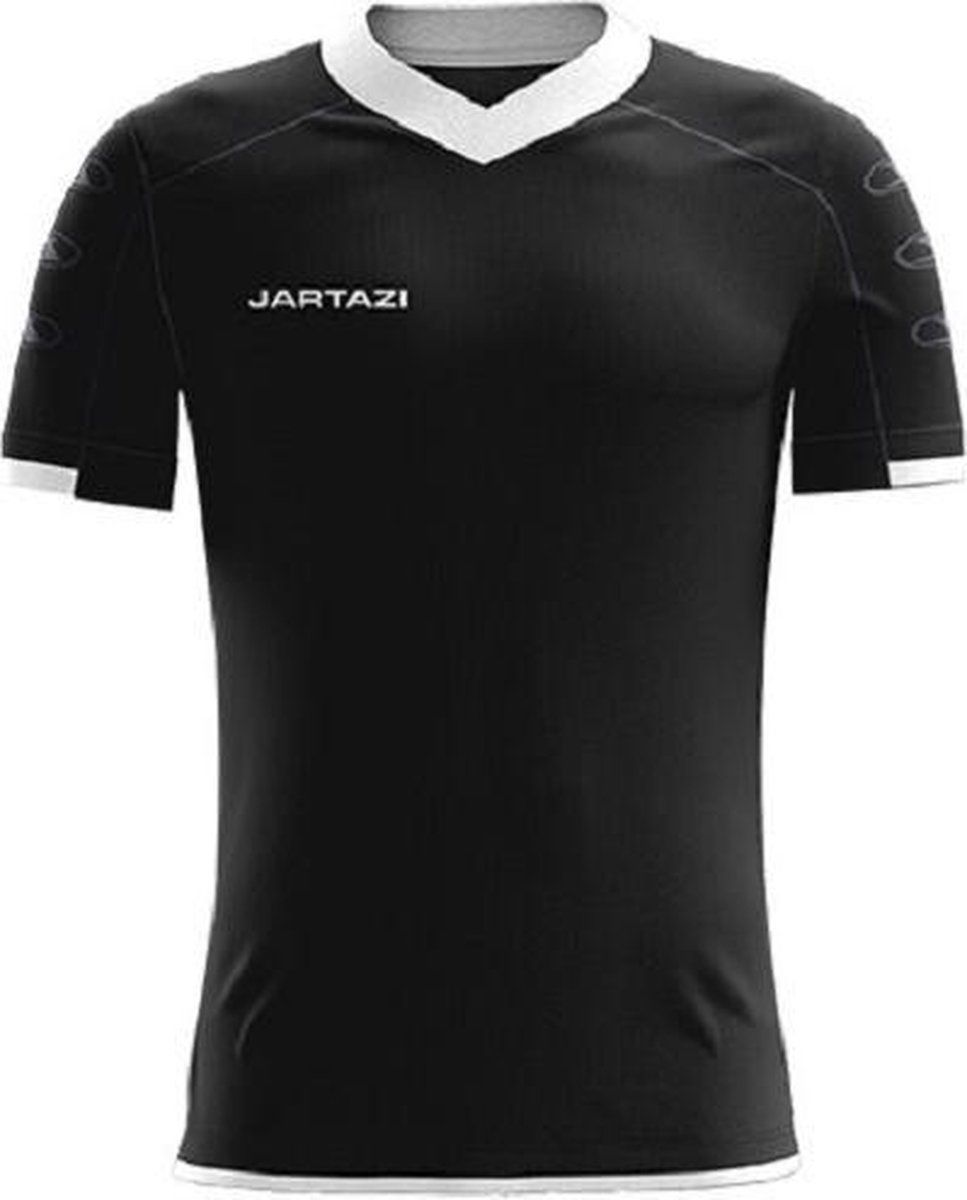 Jartazi Sportshirt Roma Heren Zwart/Wit - Polyester - Maat: One Size