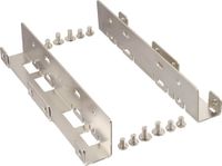 InLine HDD/SSD Mounting Rails, 2x 2.5" to 3.5", Silver