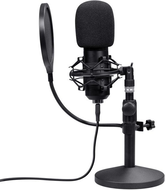 GXTrust Trust GXT 269 Emita II Streamingmicrofoon met tafelstandaard - USB streaming microfoon - Gaming Microfoon - Podcast Streaming - Zwart