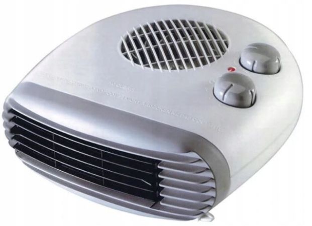 Volteno Liggende ventilator met 2000W thermostaat