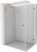 Mexen Lunar T cabine de douche battante gauche 140 x 80, transparent, cuivre brossé